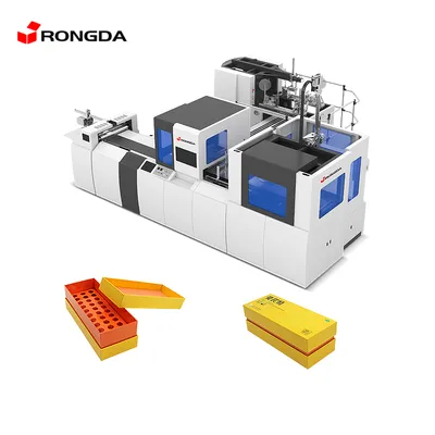 Automatic Rigid Box Making Machine Gift Phone Cardboard Rigid Box Forming Machine