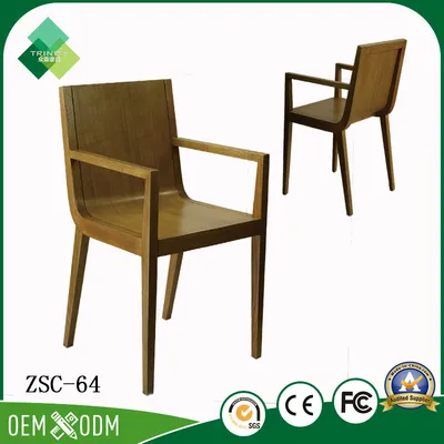 Modern Simple Style Solid Wood Armchair for Restaurant (ZSC-64)