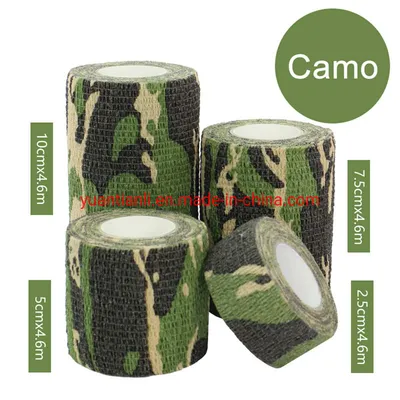 Medical Hospital Printed Camouflage Cohesive Self-Adhesive Elastic Bandage