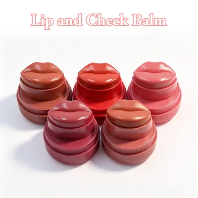 Multi-Use Makeup Dewy Glow Cream Blush Lip Tint OEM Waterproof Vegan Organic Long Wear Lip and Cheek Balm