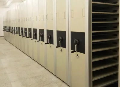 Space Optimization High-Density File Storage Library Compact Shelving Office Storage Manual Mobile Shelving