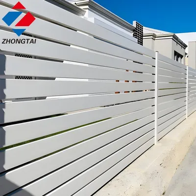 Durable Low Maintenance Residential Aluminum Privacy Slat Fence
