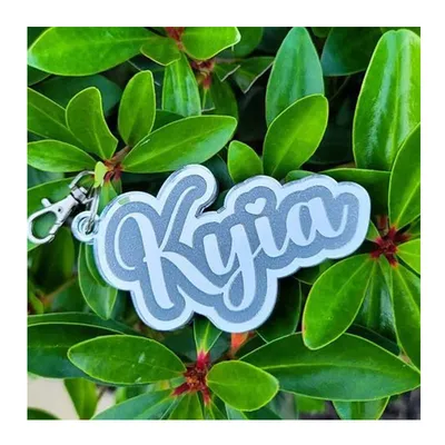 Handbag Charms English Word Keyring Capital English Letter Mirror Keychain Resin Acrylic Keychain