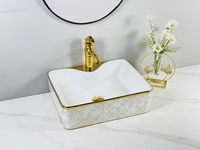 Modern Ceramic Bathroom Sink with Stylish Faucet for Elegant Spaces Wash Basin