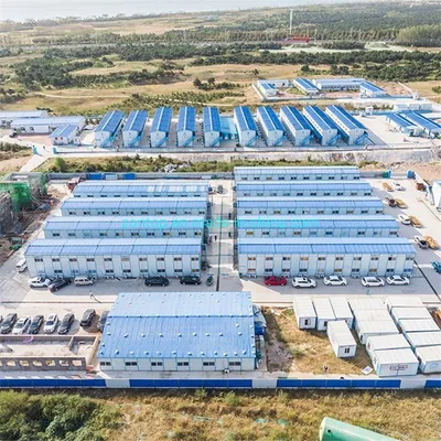 China Economic 3 Bedroom Light Steel Prefabricated House K Type Modular Prefab House