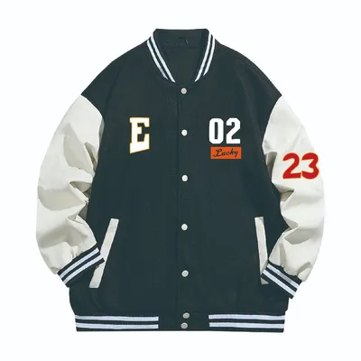 Custom Men′ S Plus Size Baseball Bomber Varsity Jacket for Men