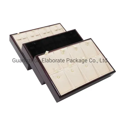 Wholesale High Quality Stackable Lacquered Wooden Jewellry Display Tray with Factory Price