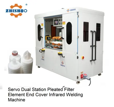 Servo Dual Station Pleated Filter Element End Cover Infrared Welding Machine