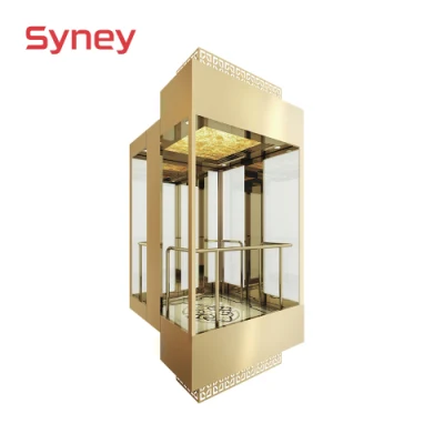 China Supplier Cost Price Sightseeing Home Glass Passenger Elevator for Business Mall