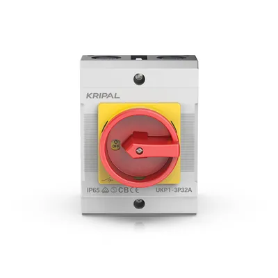 Kripal Ukp1-332 Electric 230V/440V 32A Isolator Switch 3 Phase Selector Switch IP65 Disconnector for Generator