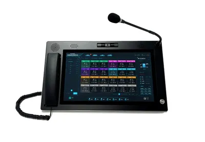 15.6inches IP Multi-Function Dispatch Console with a Gooseneck Microphone