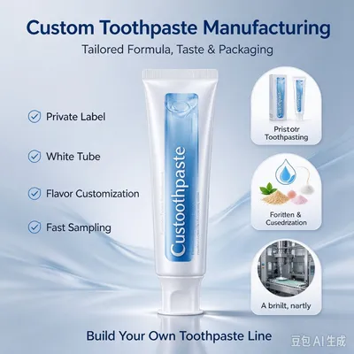Custom Strawberry Flavor Teeth Whitener Non-Fluoride Nano Hydroxyapatite Halal Toothpaste