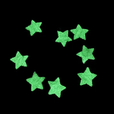 High Quality Glitter Stick on Glow in The Dark Noctilucent Chenille Self Adhesive Star Patches
