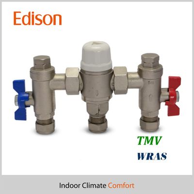 Thermostatic Mixing Valve with Ball Valve Fittings
