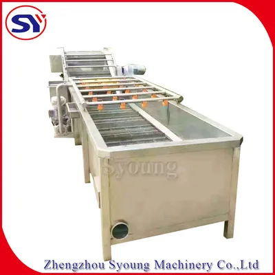 High-Pressure Purple Cabbage Washer Water Bubble Cleaning Machine for Leaf Root Vegetable