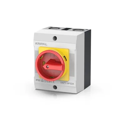 Full Insulation Ukp1-432 32A Disconnecting Switch 4 Pole Electric on-off Switch IP65 Isolator