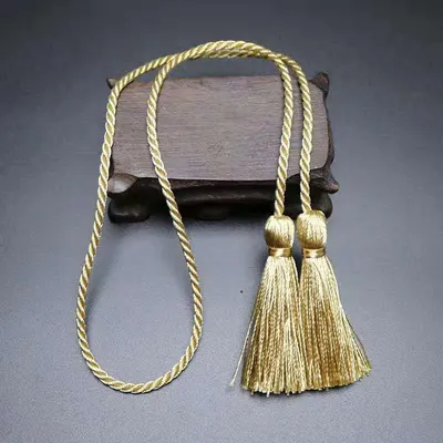 in Stock Polyester Double-End Tassel for Draw Bag
