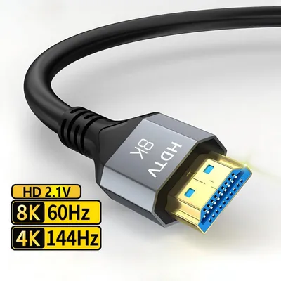 HDMI Cable 8K HDTV Cable V2.1 with 1m 1.5m 2m 3m 5m 8m 10m Is in Stock HDMI Cable 4K