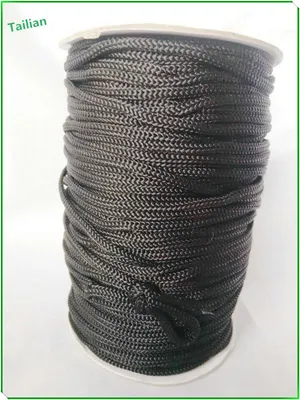 Cheap 5 mm Black Braid PP Rope