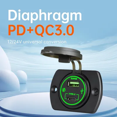 Durable Commercial Vehicle Power Socket with Fast Charge Technology for Passenger Use Bus USB Charger