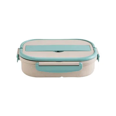 Healthy Biodegradable Microwave Wheat Straw Lunch Box Food Container with Custom Logo