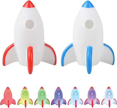 Mini LED Rocket Night Lamp for Children Fun Space Decorations Bedroom