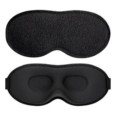 100% Blackout 3D Contoured Sleep Eye Mask Super Soft Sleeping Mask
