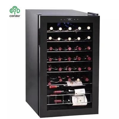 Candor Custom Quality 35 Bottles Compressor Cooling Wine Fridge Wine Cellar Home Appliance