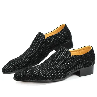 Fashion Shoes Handmade Men Loafer Shoes One-Step Classic Style
