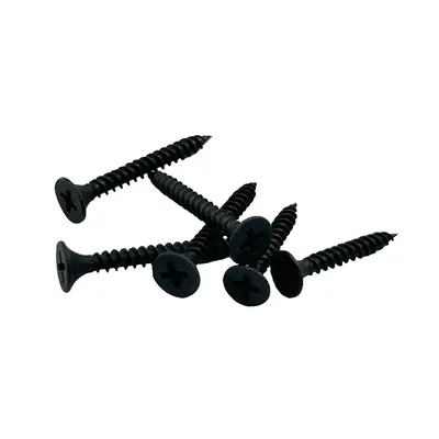 Chinese Factory Carbon Steel Black Phosphate Fine Thread Bugle Head Gypsum Drywall Screws for Metal and Wood