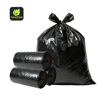 Factory Direct Sale Customizable Large 13 Gallon Biodegradable & Black Garbage Plastic Bags for Tall Kitchen Wastebasket
