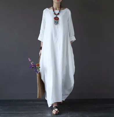 Loose Plus Size Long Dress