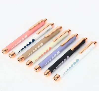 Customized LED Yellow Light Medical Penlight Pen Torch Flashlight with Pupil Gauge