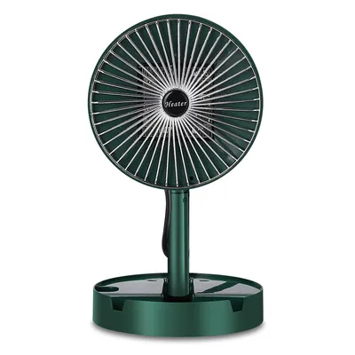 Folding Electric Fan Heater 800W, Small Mini Low Energy Portable PTC Heater for Indoor