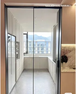 Narrow Pole Sliding Door Practical Function: Easy to Create Space Partition, Improve The Quality of Living