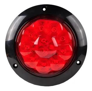 4 Inch Round LED Truck Trailer Tail Light with Convex Lens