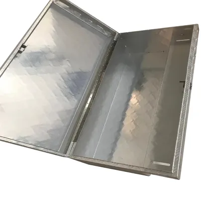 Anodized Silver Aluminum Truck Parts Toolbox for Trucks and Trailer