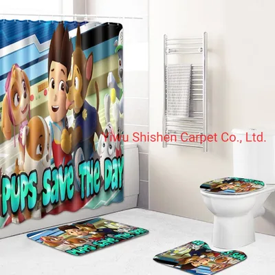 2019 New 3D Custom Logo Print Forest Spring Blossoms Lavender Bath Mat Bathroom Rugs Baby Bath Mat Set