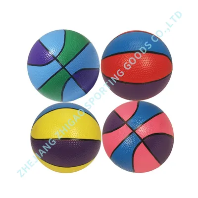 PVC Colorful Line Basketball 14cm 6 9 Inch Ball Toy Ball