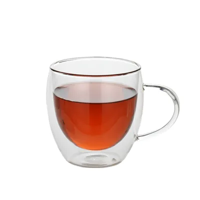Double Wall Glass Mug for Coffee Tea