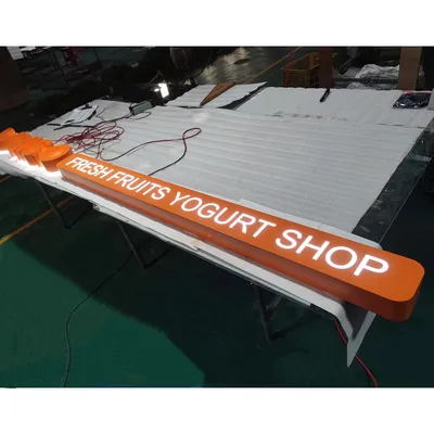 Custom 3D Acrylic Letter Backlit Illuminated Sign Advertising LED Sign