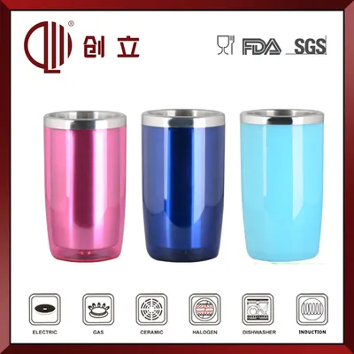 1.4L Colorful Double Wall Stainless Steel and Plastic Ice Bucket