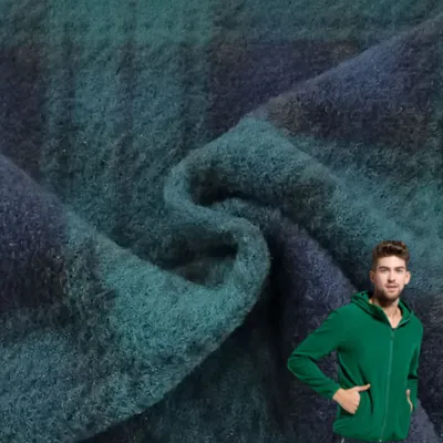 China Textile Anti Pilling Warm Garments Coat Lining Outdoor Fabric 100 Polyester Printed Plaid Knitted Fleece Fabric Ribstop Double Brushed Polar Fleece Fabric