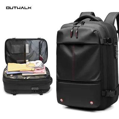 Best Seller Odour-Resistant Tsa Lock Expandable Anti-Theft Men's Backpack for Travel