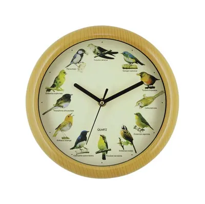 Plastic Bird Sound Clock Approve ISO9001 CE&RoHS Production
