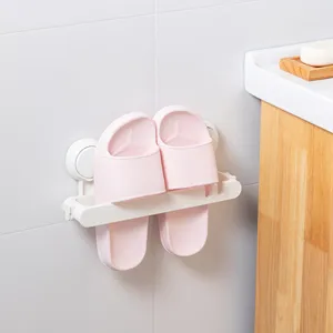 Taili Multifunctional Wall-Mounted Slippers Rack Punch-Free Bathroom Slipper Holder Hanging Rack Shoe Slippers for Bathroom Storage
