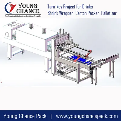 Sleeve Double-Roll Shrink Film Wrapping Packing Wrap Machine