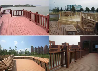 New Fashion Exterior Decoration WPC Decking with Natural Wood Texture