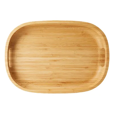 Bamboo Food Tray with Handles