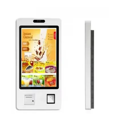 27-Inch Touchscreen Self-Service Kiosk for Restaurants and Cafes